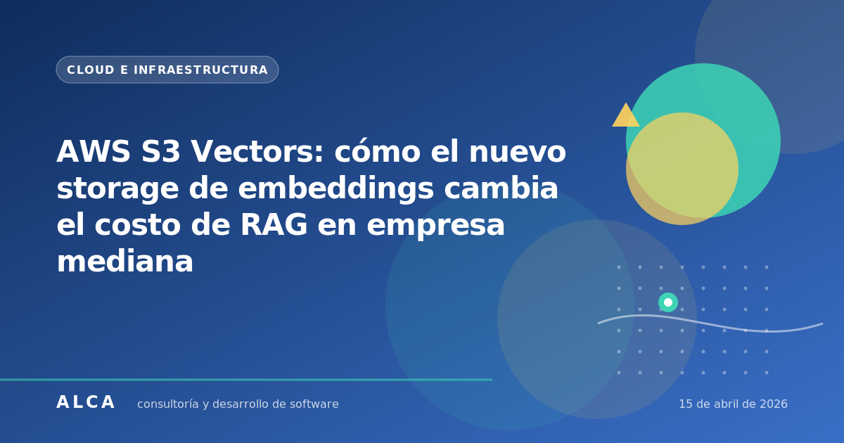 AWS S3 Vectors: cómo el nuevo storage de embeddings cambia el costo de ...
