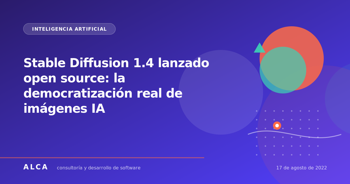 Stable Diffusion 1.4 lanzado open source: la democratización real de ...